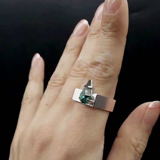 ドロップM  エメラルド シルバー