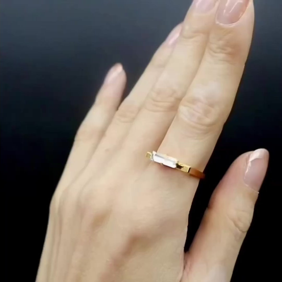SquareRing】スクエアリング レクタングル S クリスタル – IMUKA