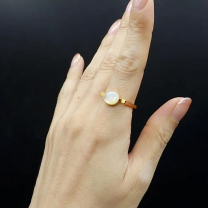 【SquareRing】White Mother of Pearl S