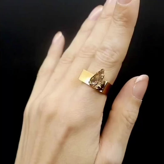 ドロップM  ライトコロラドトパーズ ゴールド